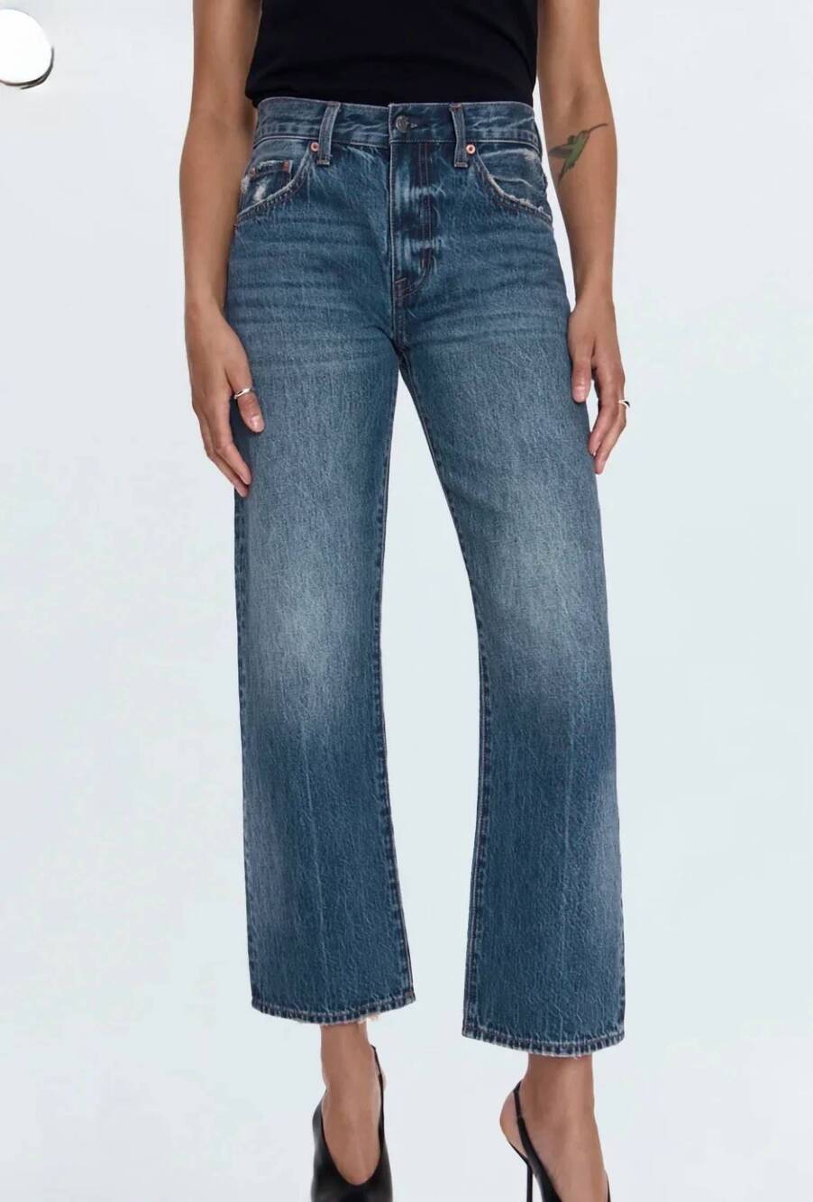 NEW PISTOLA lexi mid rise jeans in blueberry